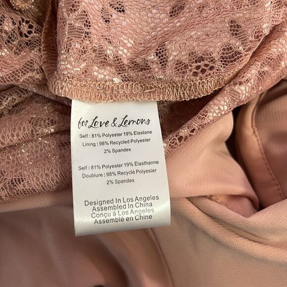 For Love & Lemons Shai Crystal Embellished Floral Tiered Maxi Dress Sz Small - Picture 11 of 11